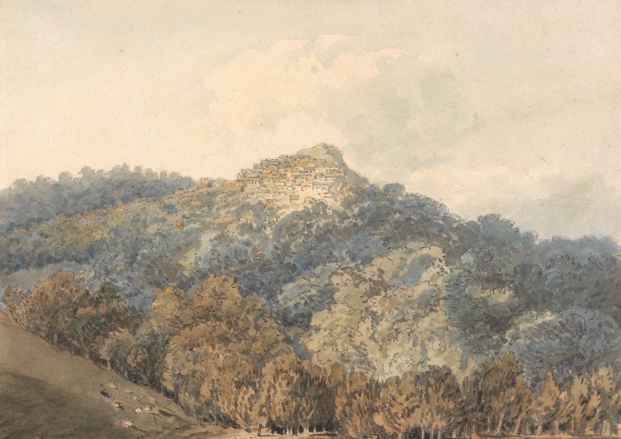 Rocca del Papa, Monte Cavo társaságában alkotó: Thomas Girtin