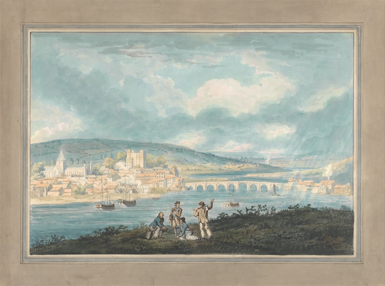 Rochester, Kent- északról alkotó: Thomas Girtin