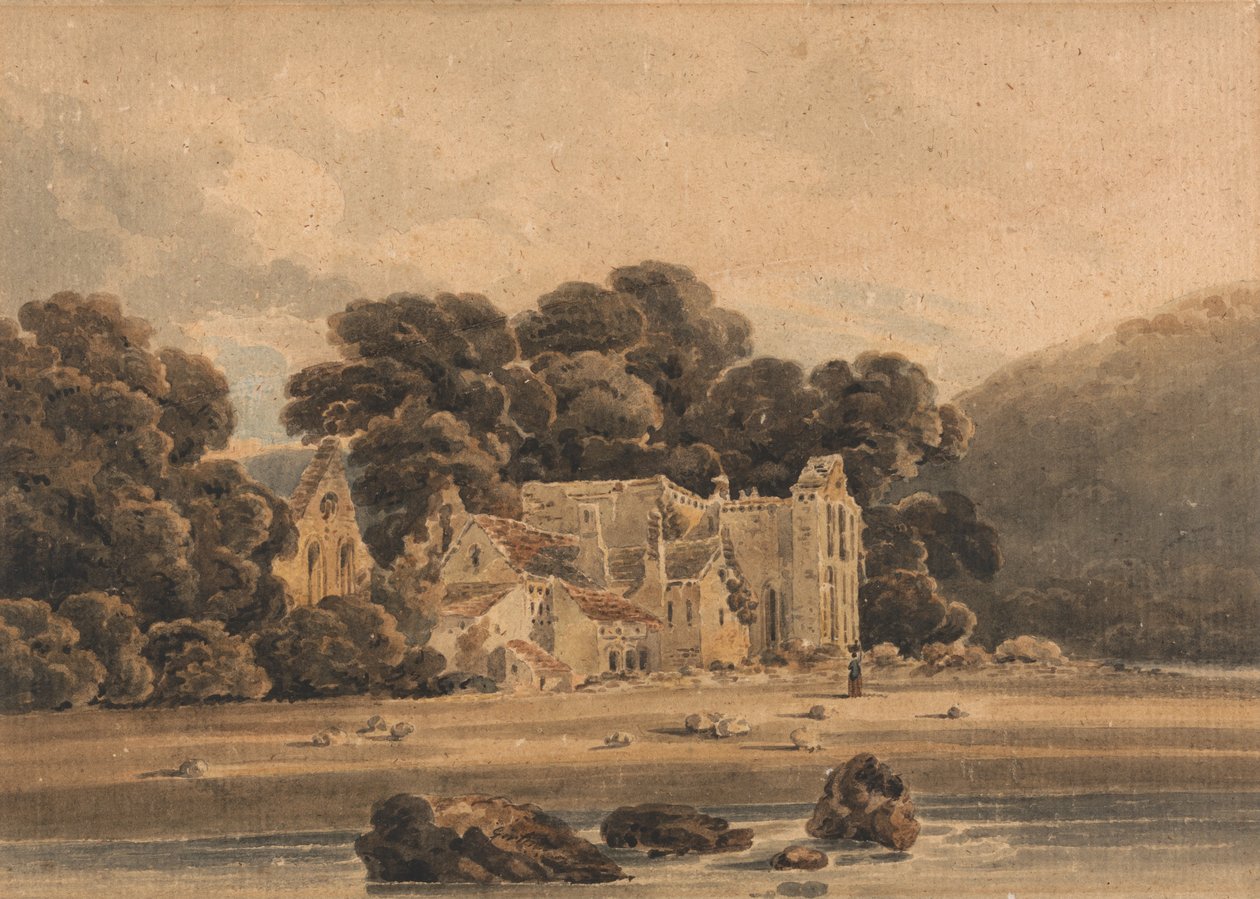 Valle Crucis apátság, Llangollen közelében alkotó: Thomas Girtin
