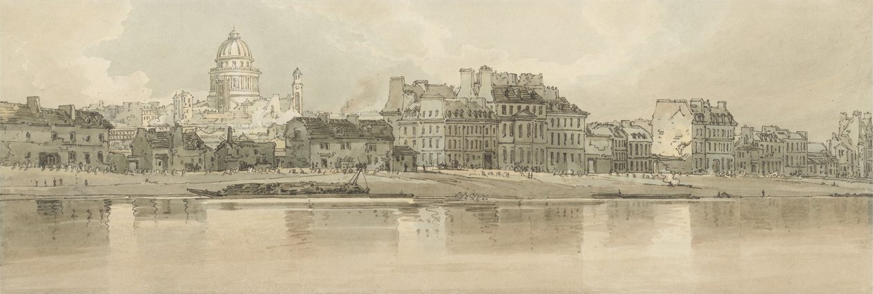 Pantheon képe az Arzenálból, 1802 (wc, rézkarc papíron) alkotó: Thomas Girtin
