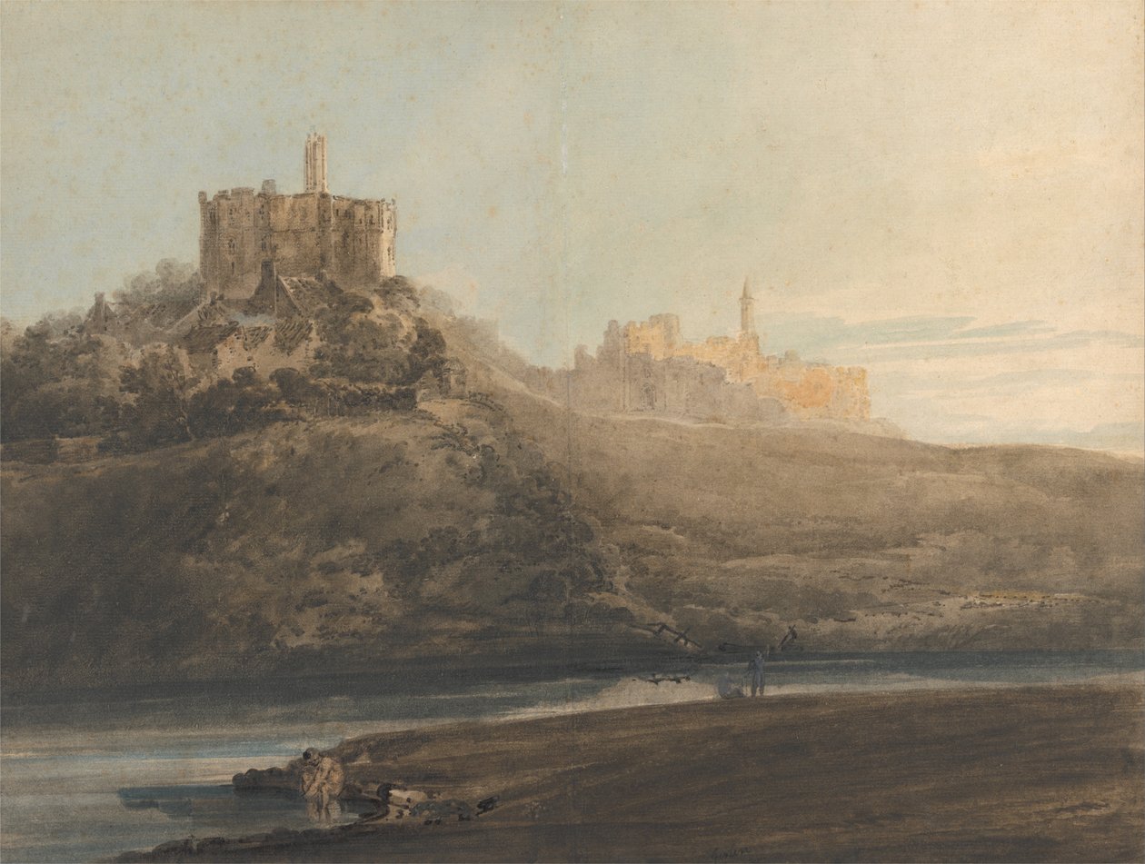 Warkworth -kastély, Northumberland alkotó: Thomas Girtin