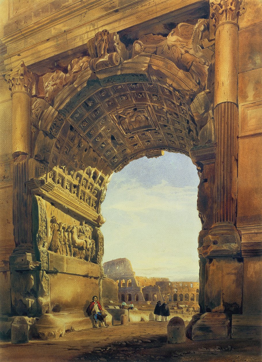 Titus íve a Colosseummal, Róma alkotó: Thomas Hartley Cromek