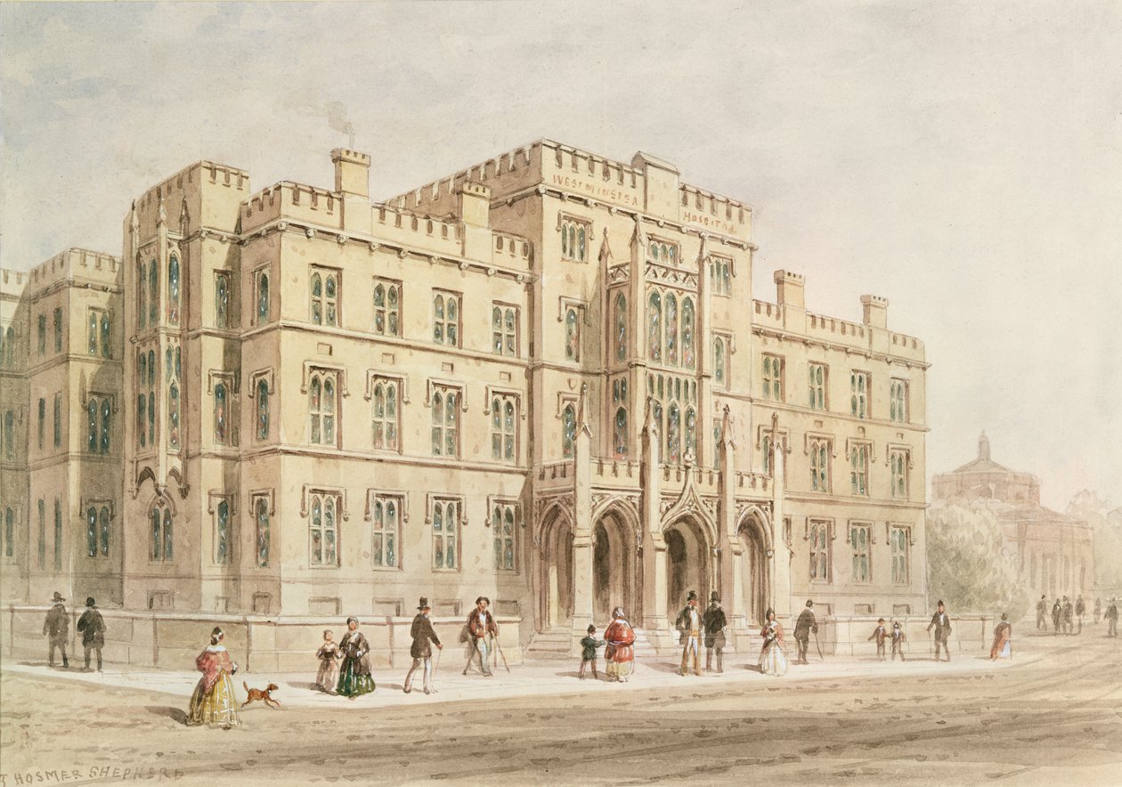 Westminster Kórház (wc papíron) alkotó: Thomas Hosmer Shepherd