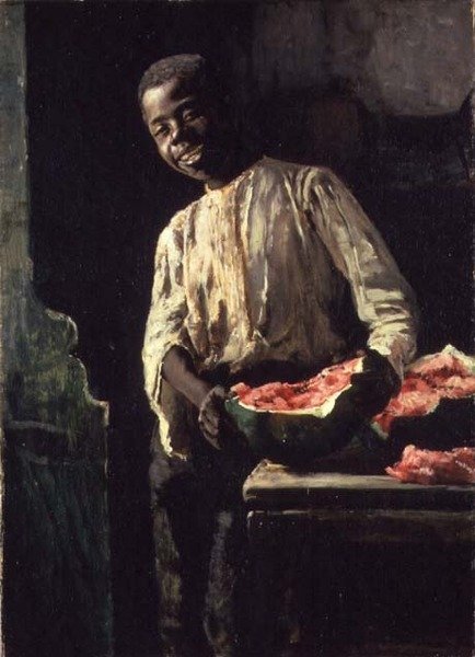 Tudom, hogy érett, 1885 körül alkotó: Thomas Hovenden