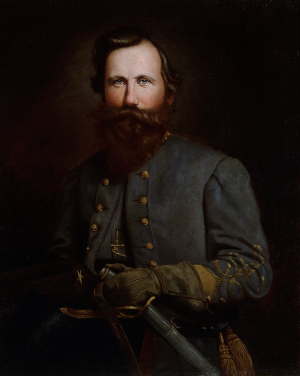James Ewell Brown Stuart portréja, 1869 alkotó: Thomas Hovenden