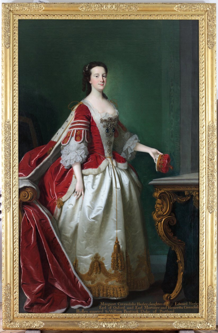 Lady Margaret Cavendish-Holles-Harley, Portland hercegnője, 1744 körül alkotó: Thomas Hudson