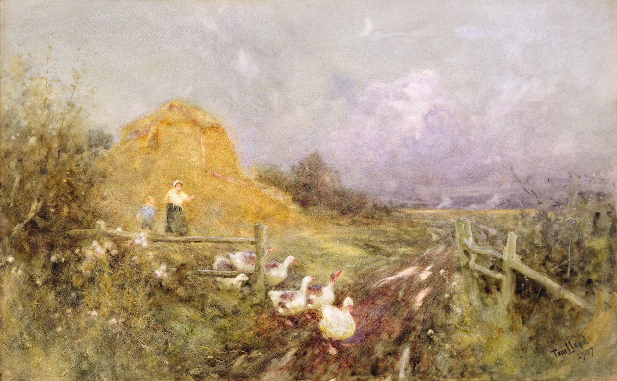 Libahajtás, kora este, 1907 alkotó: Thomas James Lloyd