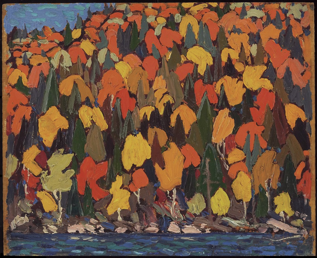Őszi lombozat, ősz vagy tél 1915 alkotó: Tom Thomson