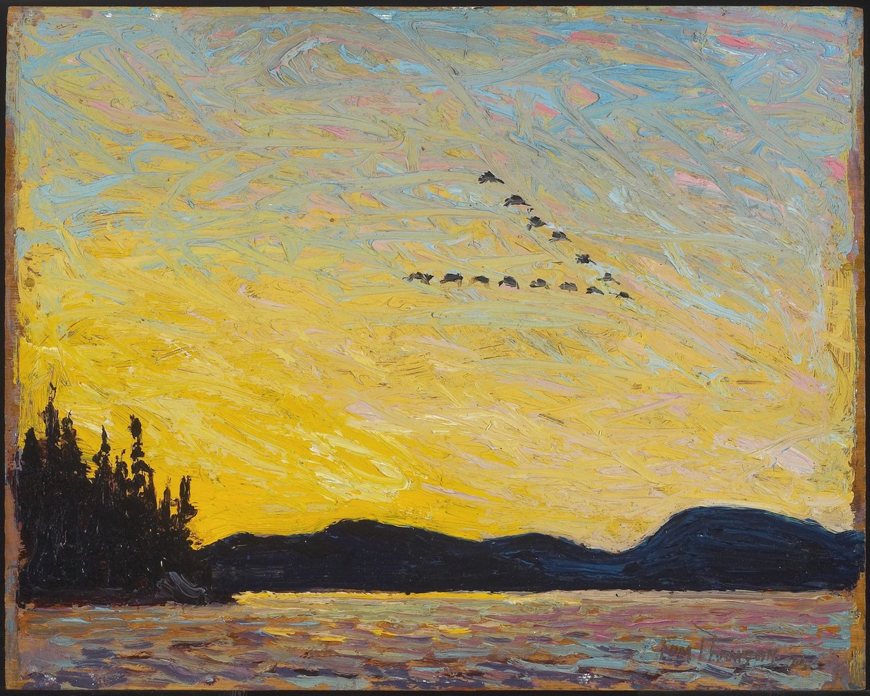 Round Lake, Mud Bay, 1915 alkotó: Tom Thomson