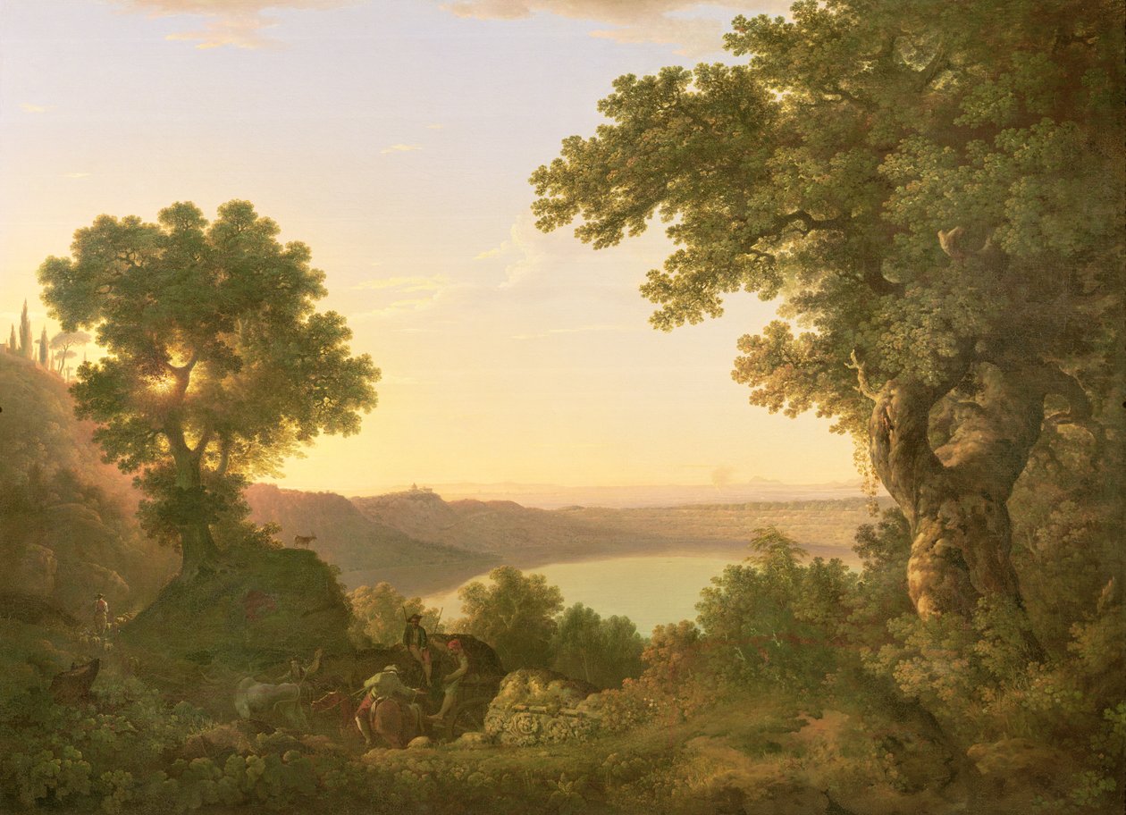 Albano-tó, Olaszország, 1777 alkotó: Thomas Jones
