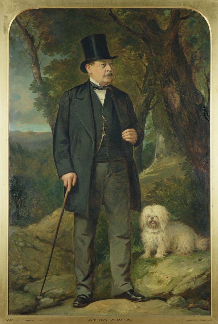 John Newton Mappin (1800-84), 1877 alkotó: Thomas Jones