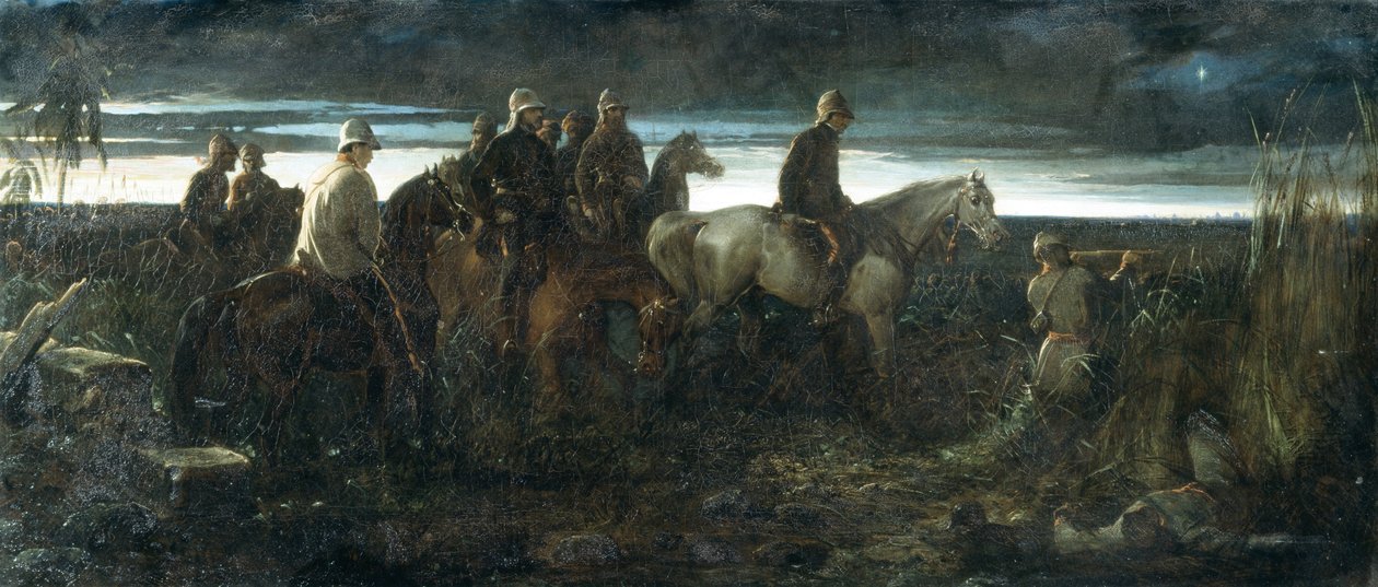 A győzelem hajnala – Lord Clyde felderíti az ellenség helyzetét, a szerencse-mentés előtt 1857. november 14-én, 1862 körül. alkotó: Thomas Jones