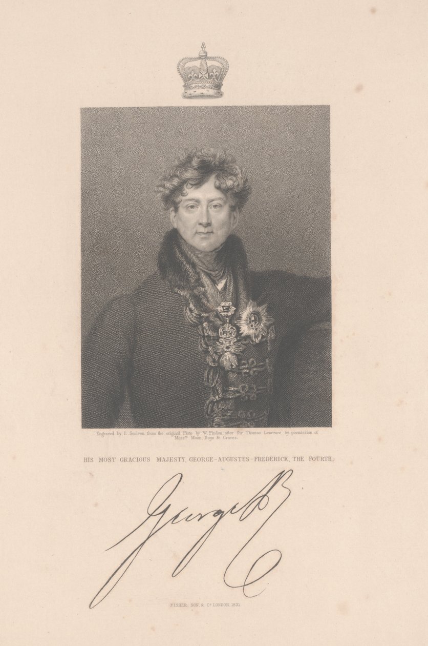 George-Augustus-Frederick, a negyedik, 1831 alkotó: Thomas Lawrence