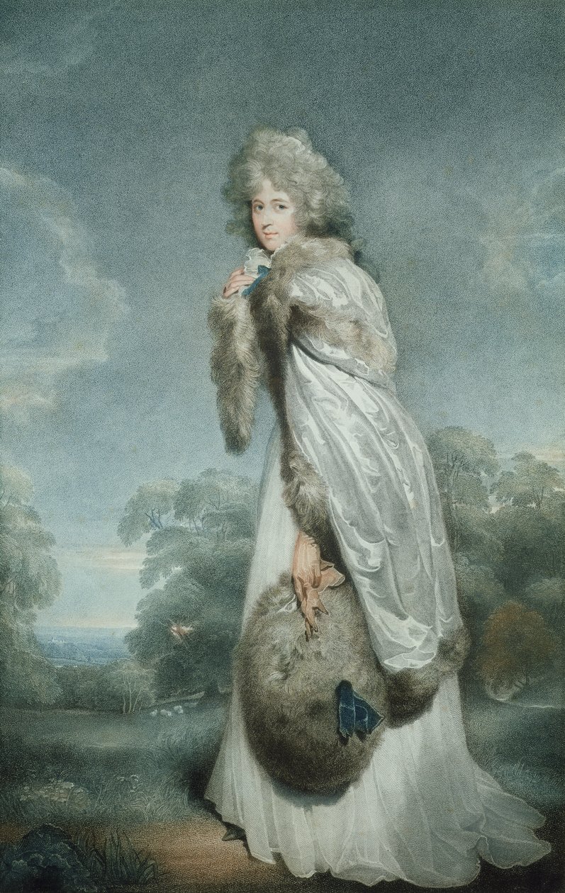 Farren kisasszony, metszett Francesco Bartolozzi (1727-1815), kocsma. Írta: Bull und Jeffreys, 1792 (stipple-metszet) alkotó: Thomas Lawrence