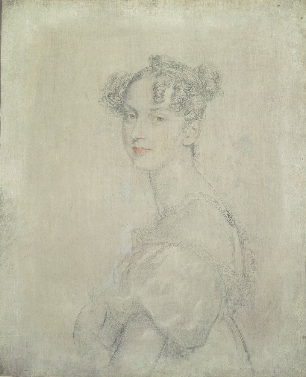 Darja Lieven hercegnő (1785-1857) portréja, 1820-23 (ceruza, vörös és fehér kréta) alkotó: Thomas Lawrence