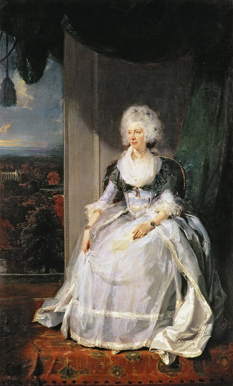 Charlotte királynő, 1789-90, III. György felesége alkotó: Thomas Lawrence