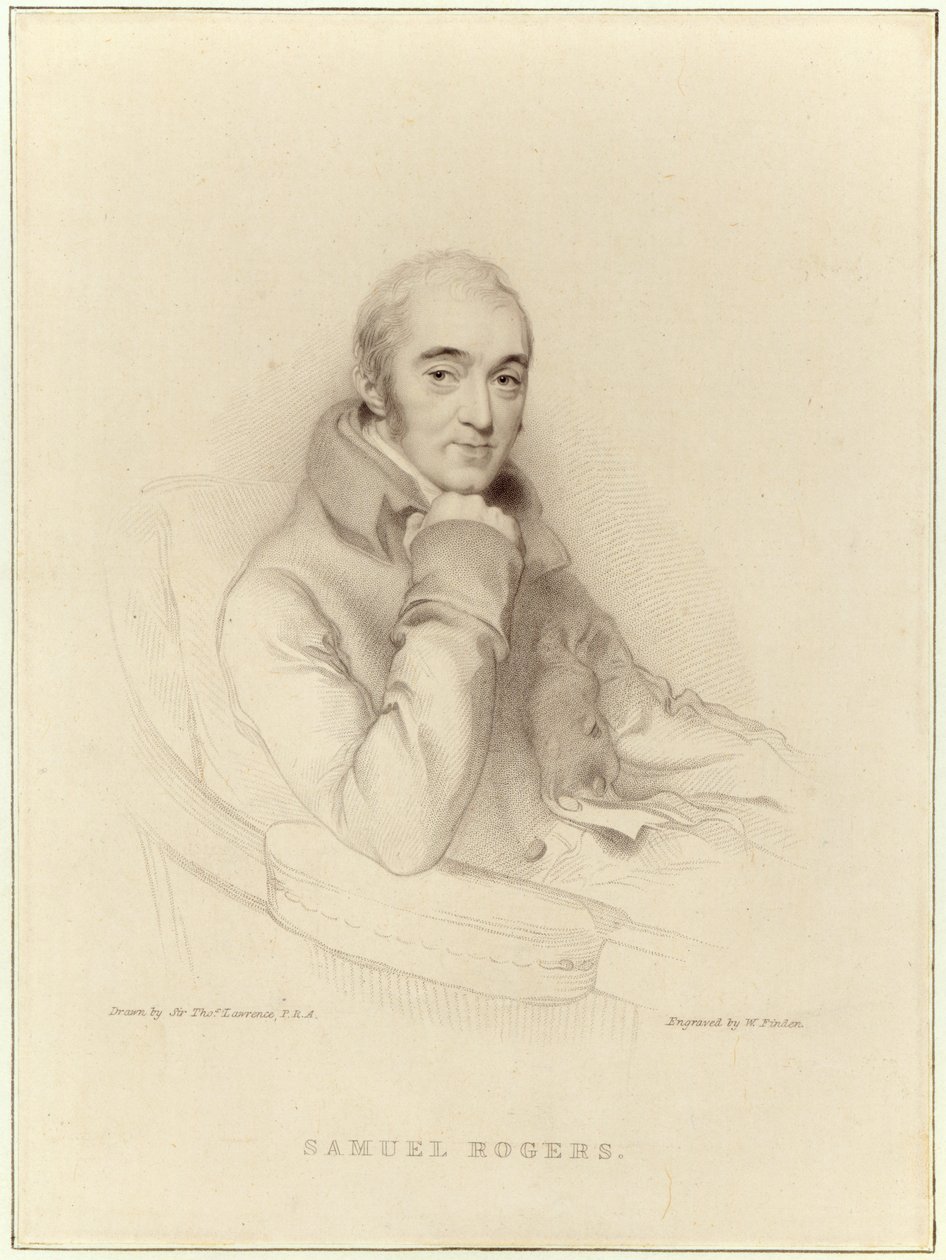 Samuel Rogers, William Finden metszete alkotó: Thomas Lawrence