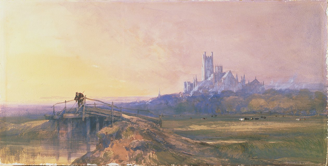 Ely székesegyház (ceruza, wc, gouache papíron) alkotó: Thomas Lound