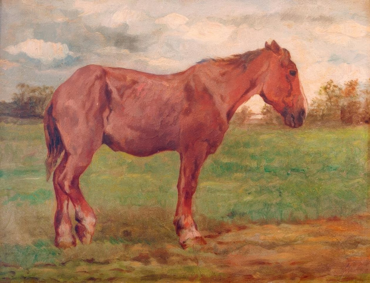 Igásló a táj előtt alkotó: Thomas Ludwig Herbst
