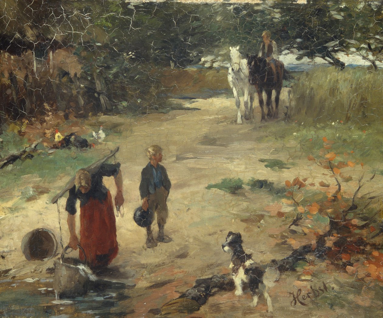 A falusi tónál, 1888 körül alkotó: Thomas Ludwig Herbst