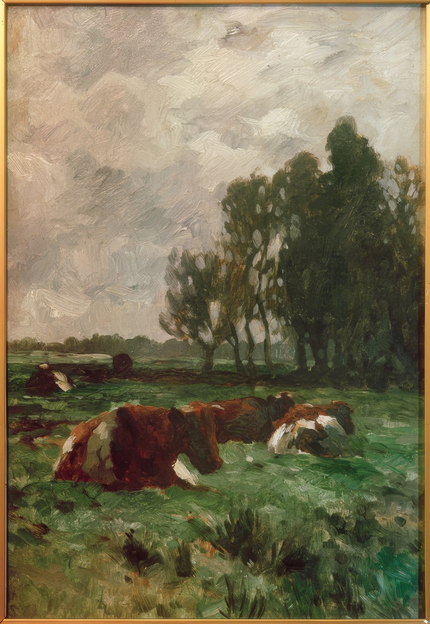 Tehenek a legelőn alkotó: Thomas Ludwig Herbst