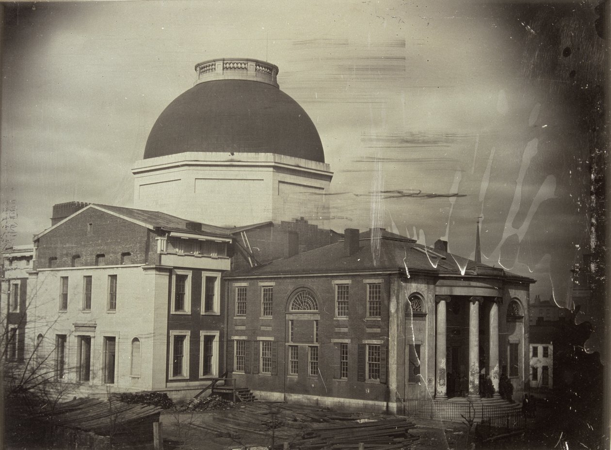 St. Louis Courthouse. Befejezetlen rész és a régi bíróság alkotó: Thomas M. Easterly