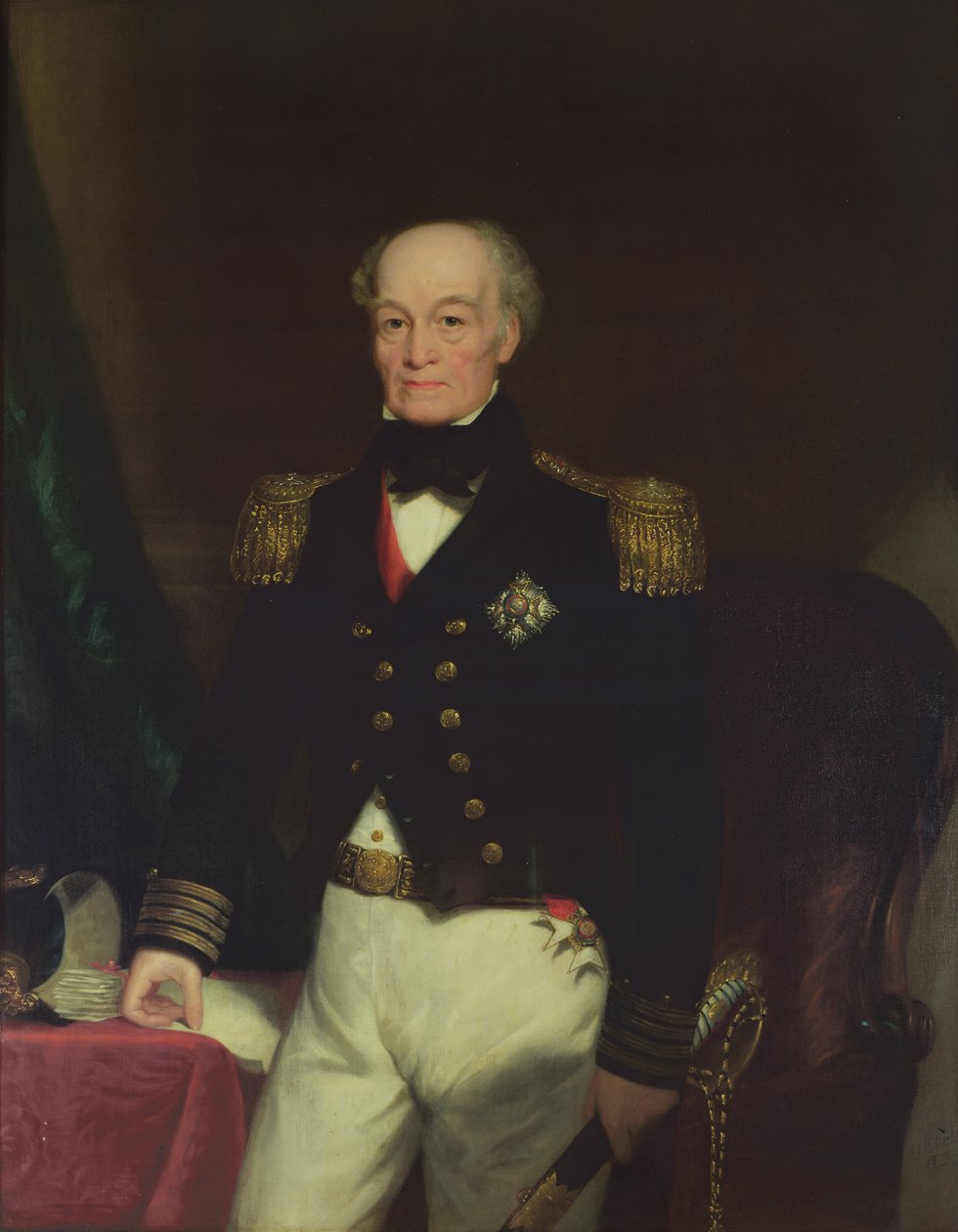 Sir Thomas Byam Martin (1773-1854) portréja, 1852 (olaj) alkotó: Thomas Mackay