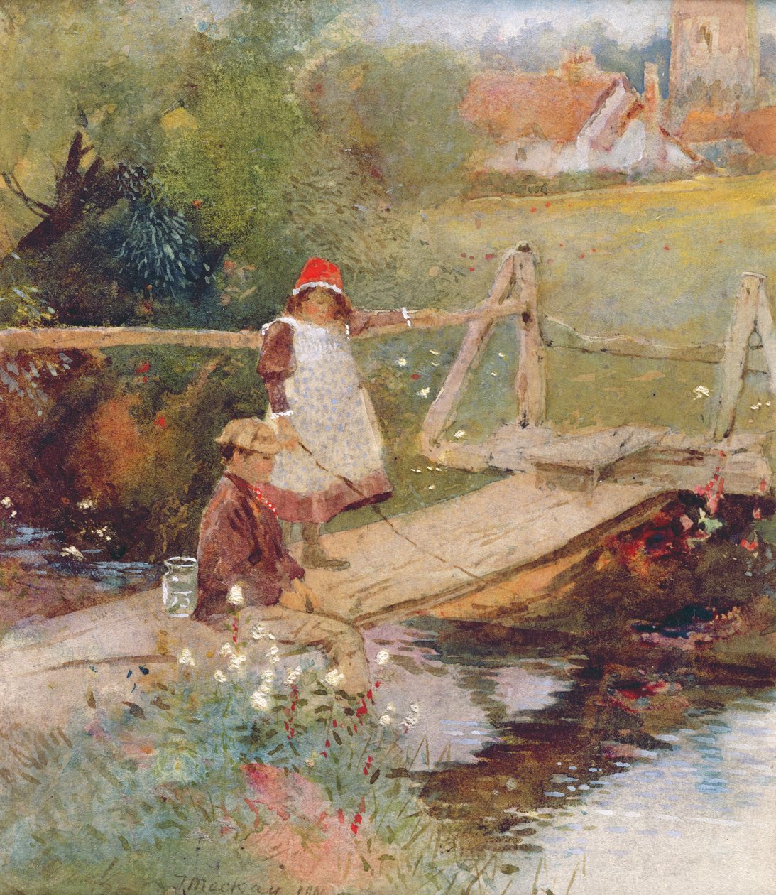 A fiatal horgászok alkotó: Thomas Mackay
