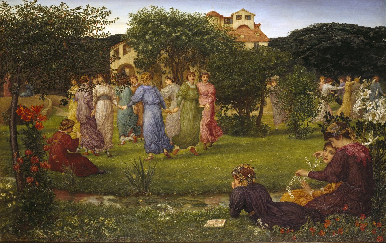 A táncoló lányok, 1882 körül alkotó: Thomas Matthews Rooke