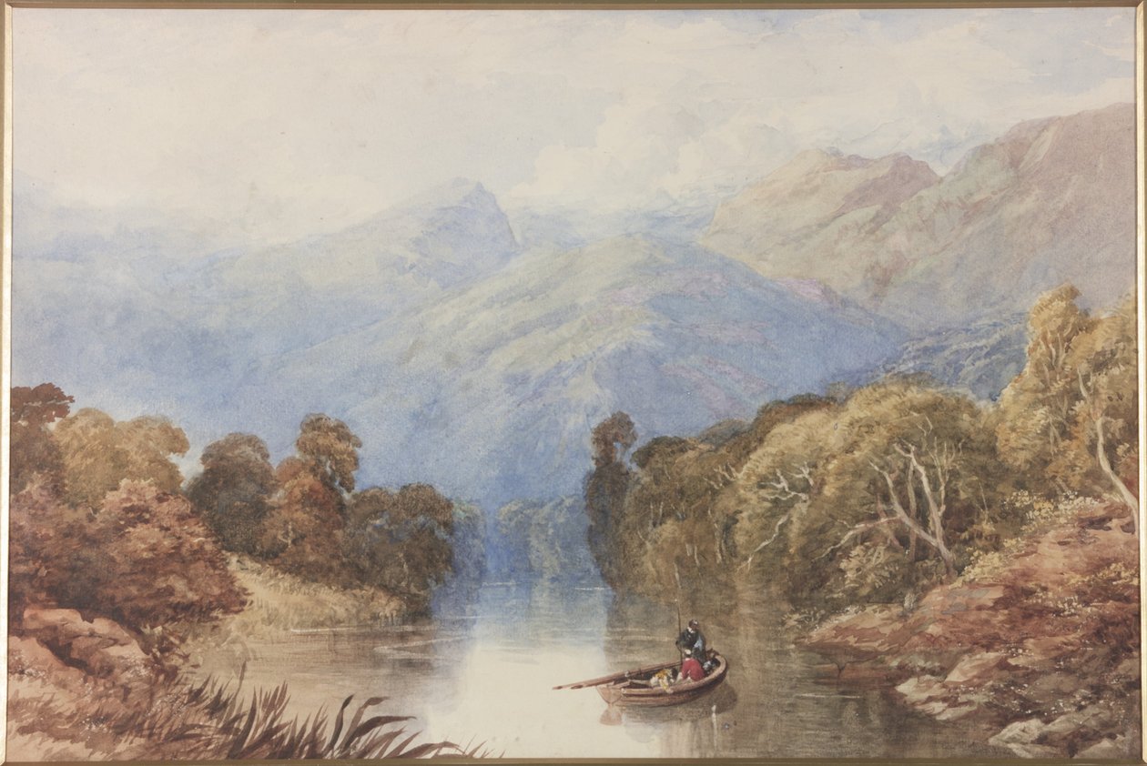 A Killin melletti Lochon Perthshire (akvarell, papírra, kartonra) alkotó: Thomas Miles II Richardson