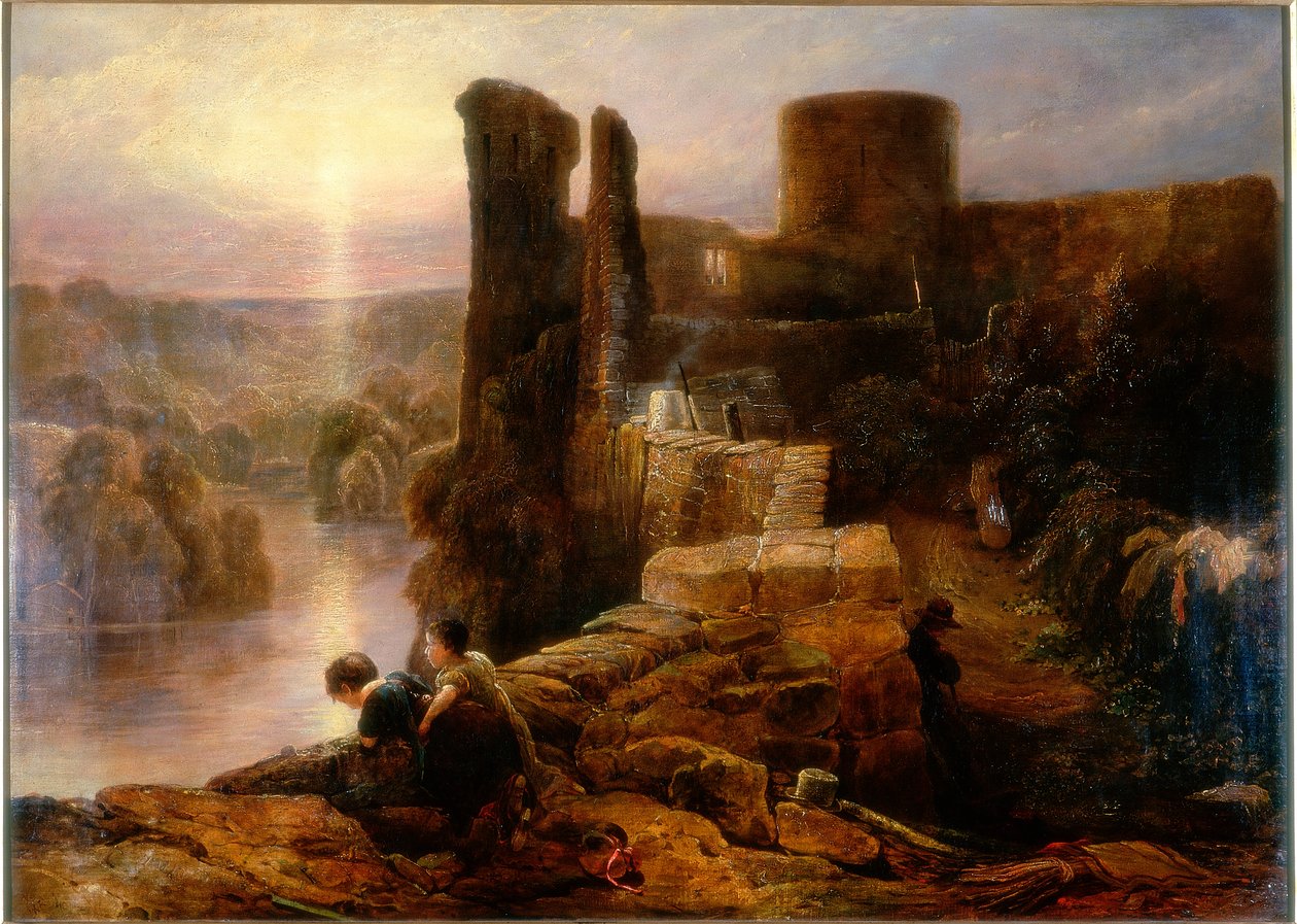 Barnard kastély, Durham megye, 1826 körül alkotó: Thomas Miles Richardson