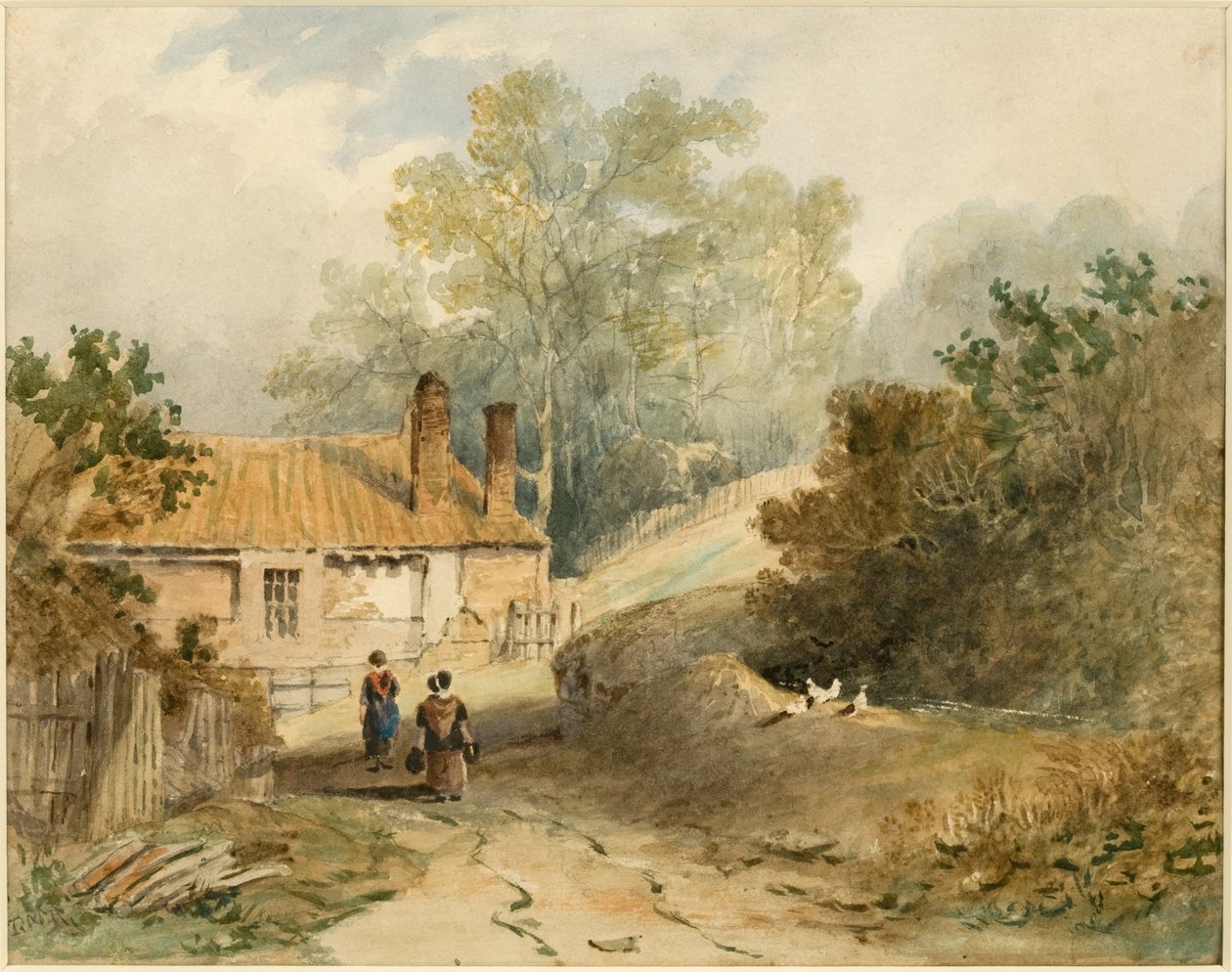Pandon Dene (akvarell, papír) alkotó: Thomas Miles Richardson