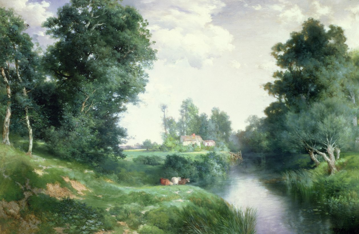 Egy Long Island-i folyó, 1908 alkotó: Thomas Moran