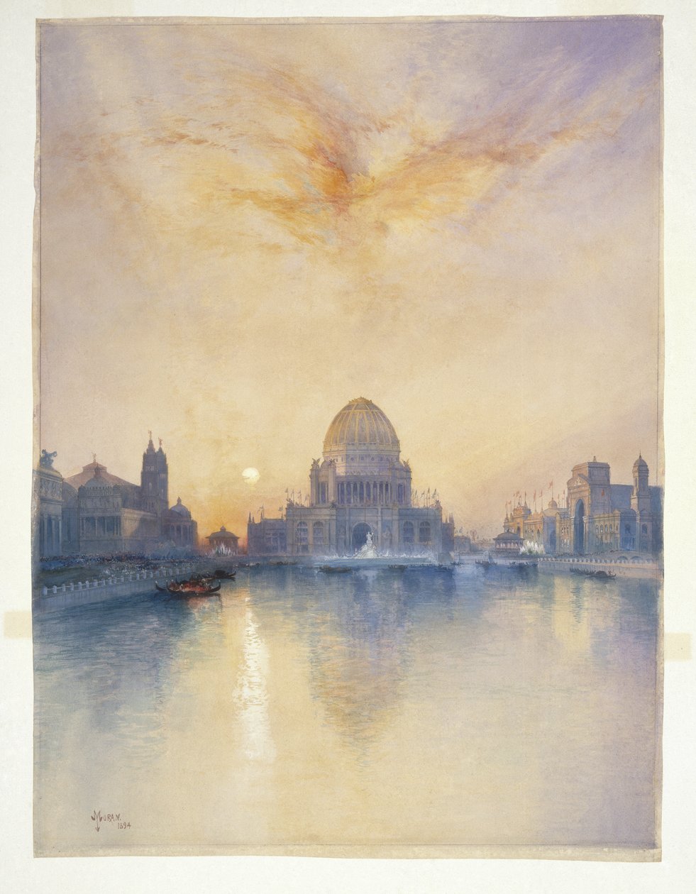 Chicagói Világkiállítás, 1894 (akvarell) alkotó: Thomas Moran