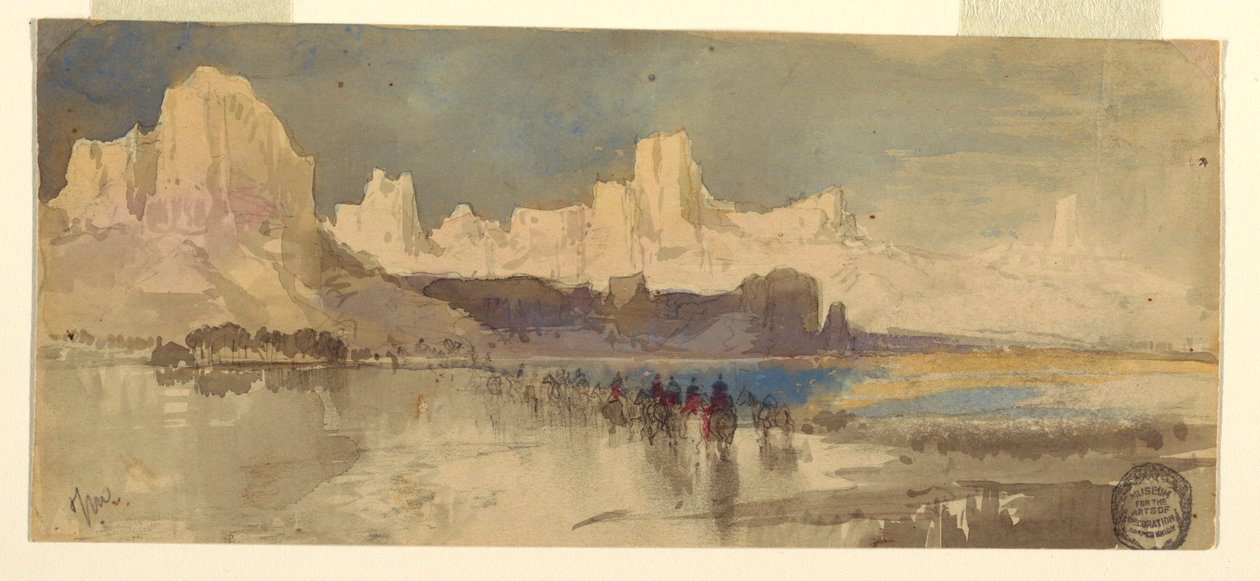 Rajz, a Rio Virgin -i kanyon, Dél -Utah, 1873 alkotó: Thomas Moran