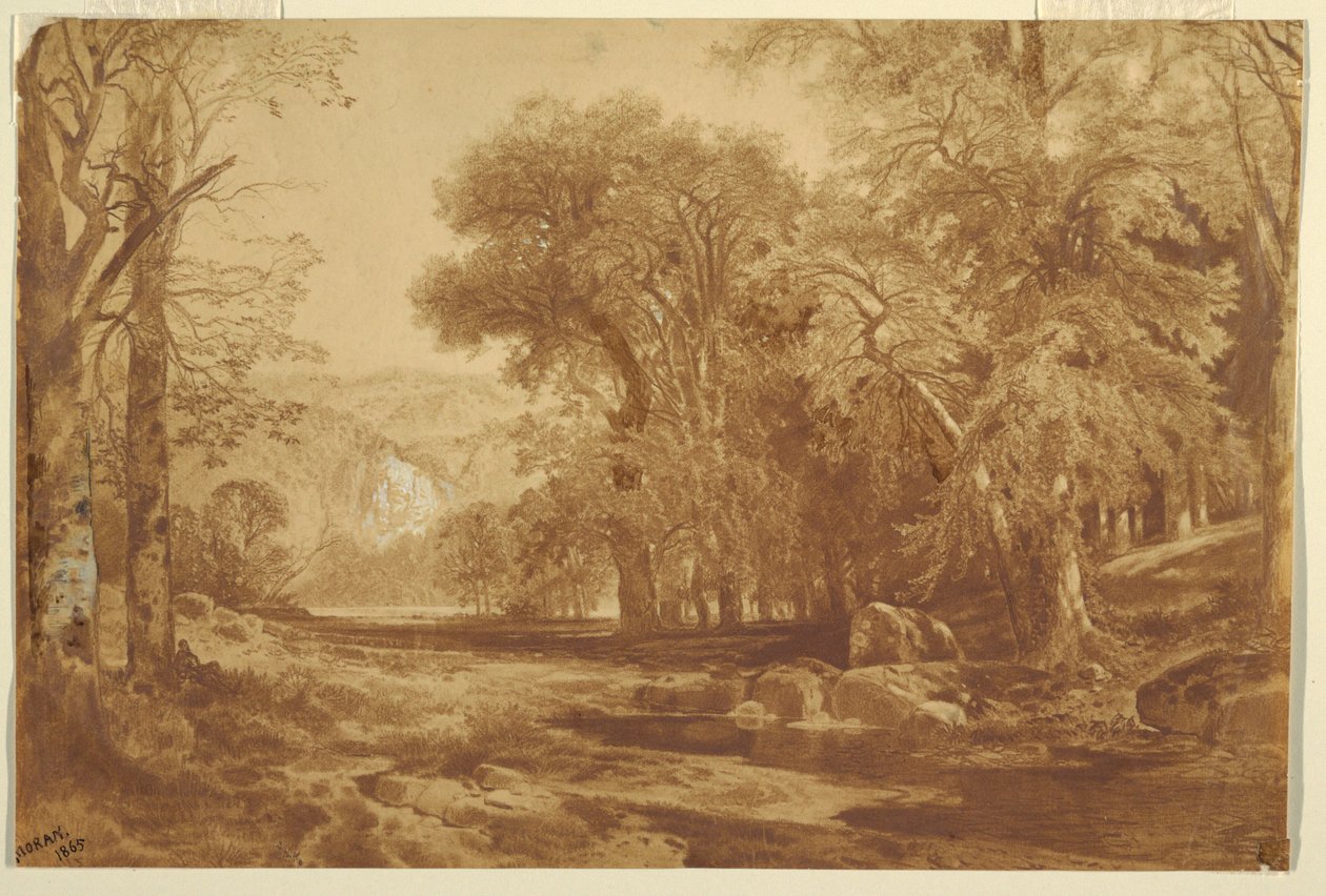 Fénykép, Felső -Delaware -ben alkotó: Thomas Moran