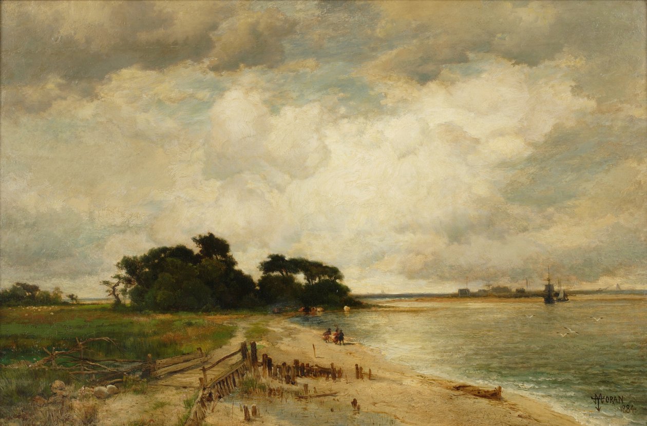 Three Mile Harbor, 1884 alkotó: Thomas Moran