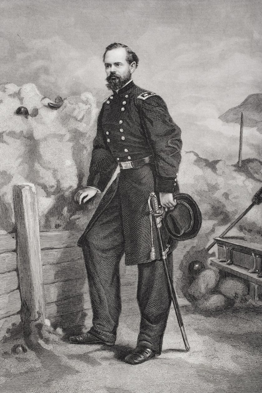 James Birdseye McPherson tábornok (1828-64) portréja alkotó: Thomas Nast