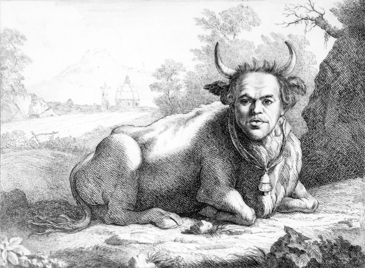 Önarckép karikatúra 25 karikatúrából, 1768-9 alkotó: Thomas Patch