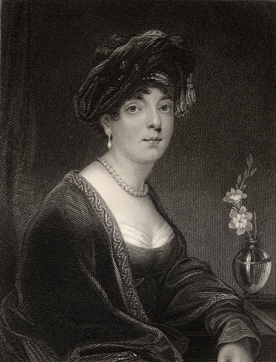 Elizabeth Leveson Gower, S. Freeman metszet, a „The National Portrait Gallery, Volume II”-ből, megjelent 1820 körül alkotó: Thomas Phillips