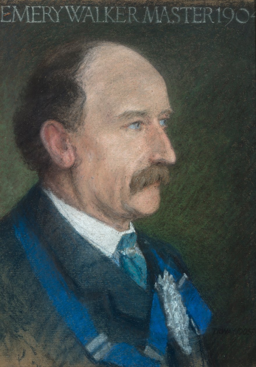 Emery Walker, a Művészeti Munkások Céhének mestere 1904-ben alkotó: Thomas Robert Way