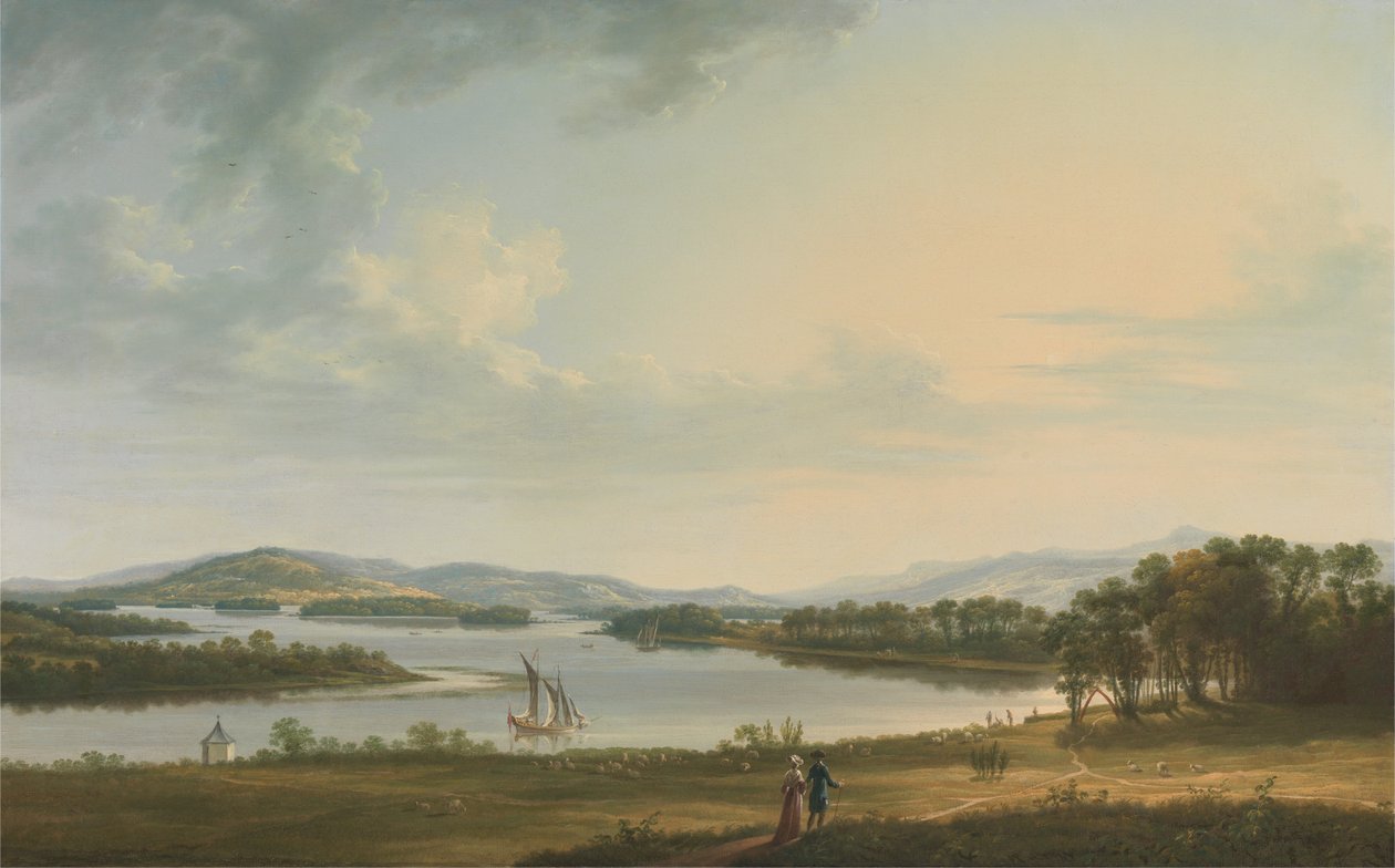 Knock Ninney és Lough Erne, Bellisle, Fermanagh megye, Írország alkotó: Thomas Roberts
