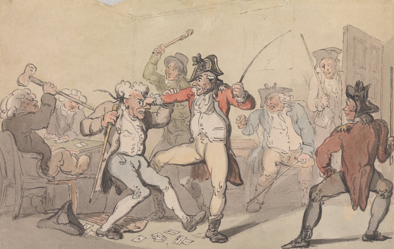 Fekete láb érzékelt titkosító kártyák alkotó: Thomas Rowlandson