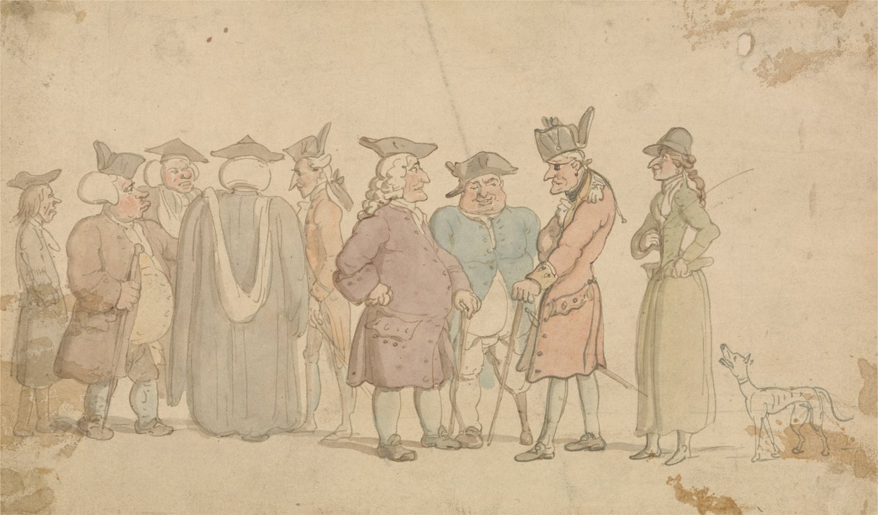 Ábrák csoportja alkotó: Thomas Rowlandson