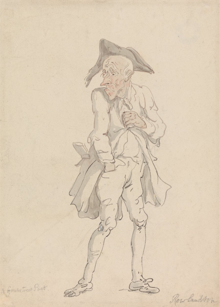 Grub utcai költő alkotó: Thomas Rowlandson
