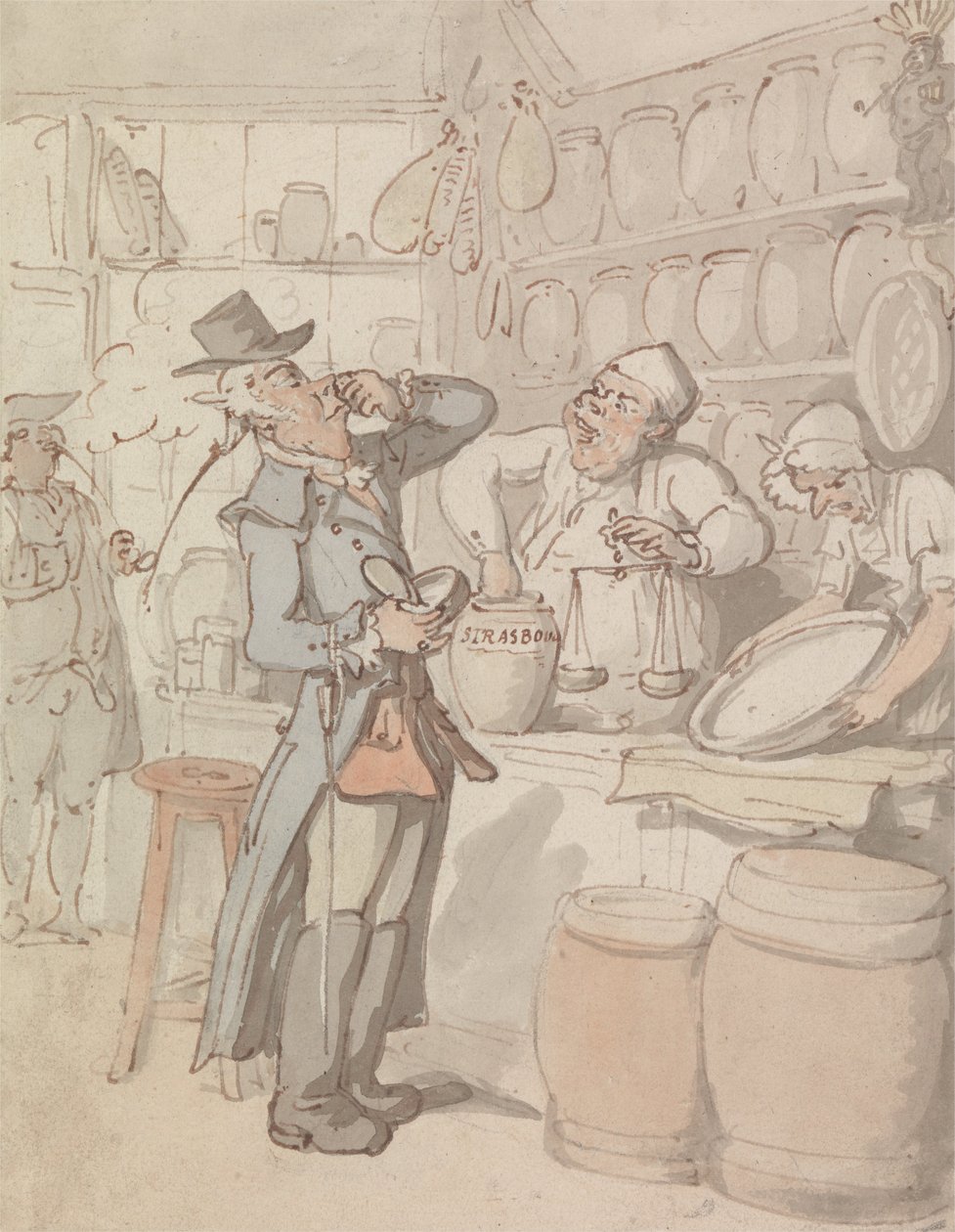 Egy ember, aki tubákot vásárol alkotó: Thomas Rowlandson