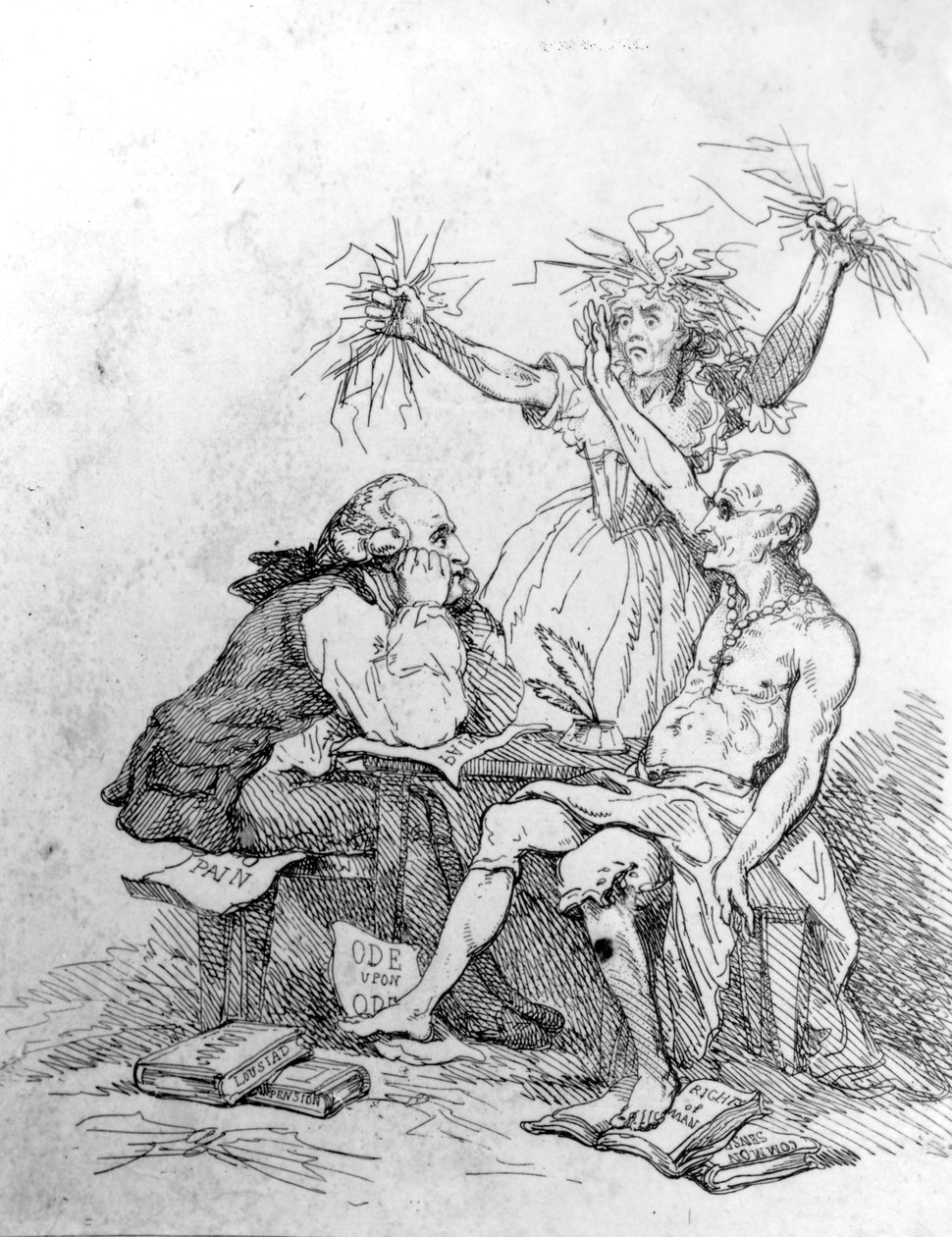 Bepillantás Betlehembe, 1793 körül alkotó: Thomas Rowlandson