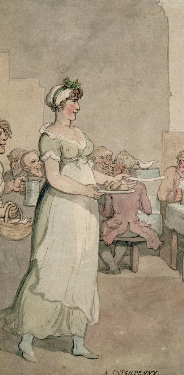 A Penny Slap Bang Shop toll és tinta és wc papírra részlet 202933 alkotó: Thomas Rowlandson