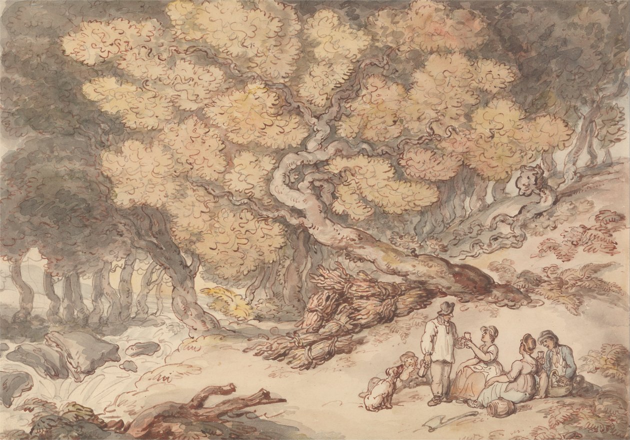 Favágó piknik alkotó: Thomas Rowlandson
