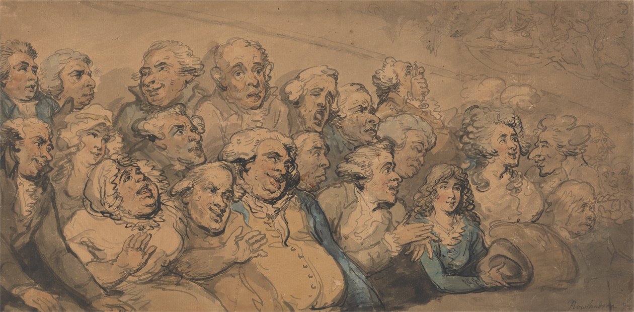 Közönség a Drury Lane Színházban alkotó: Thomas Rowlandson